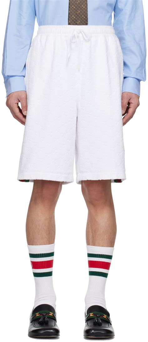 gucci white shorts with rose tattoo on leg with|GUCCI Shorts for Women .